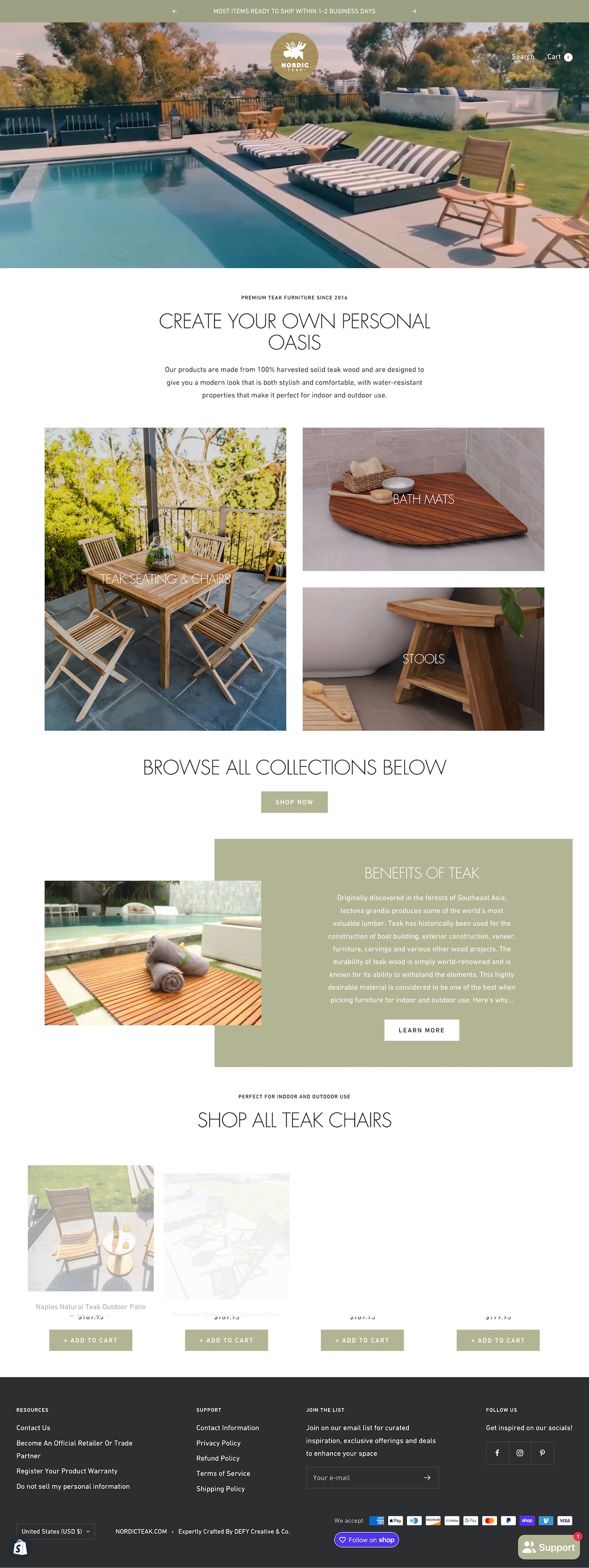 SHOPIFY PAGE REDESIGN