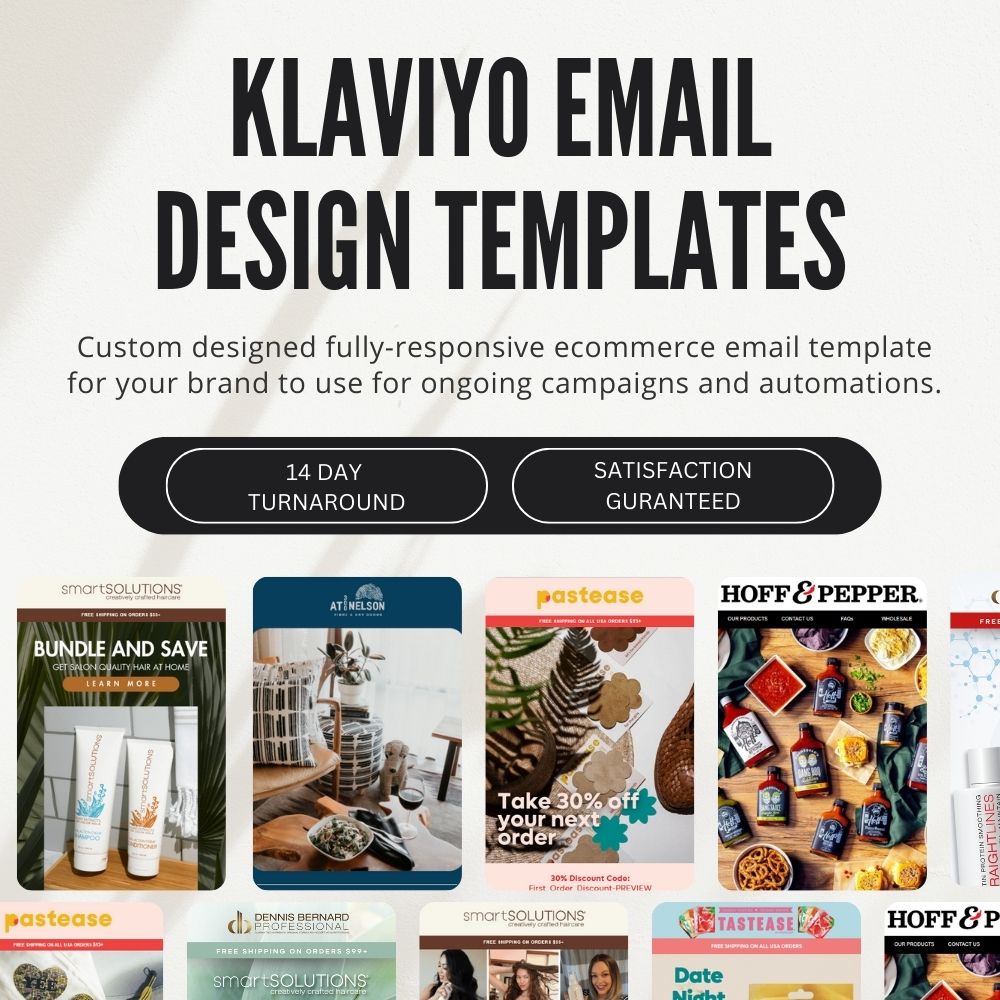 KLAVIYO EMAIL TEMPLATE REDESIGN