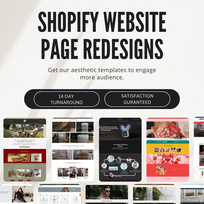 SHOPIFY PAGE REDESIGN